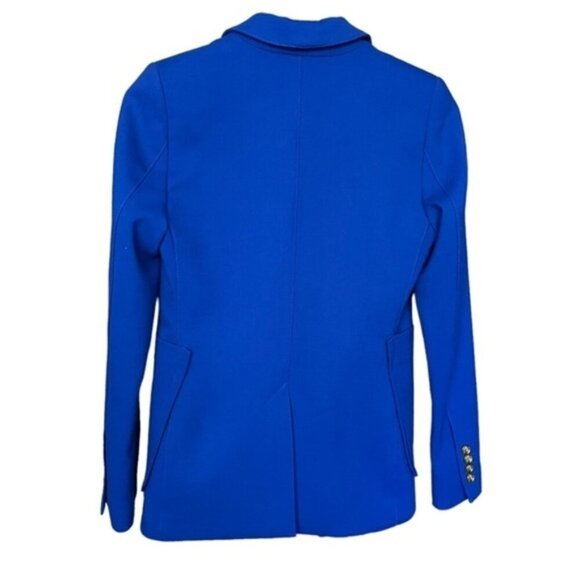 NWT Smythe Portrait Neck Blazer in Royal Blue Women Size 4 - Picture 2 of 9